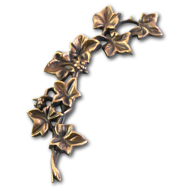 Metallornament Efeu-Ranke (Bronze)