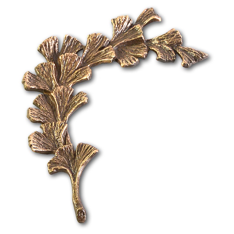 Metallornament Ginkgozweig 2 (Bronze)