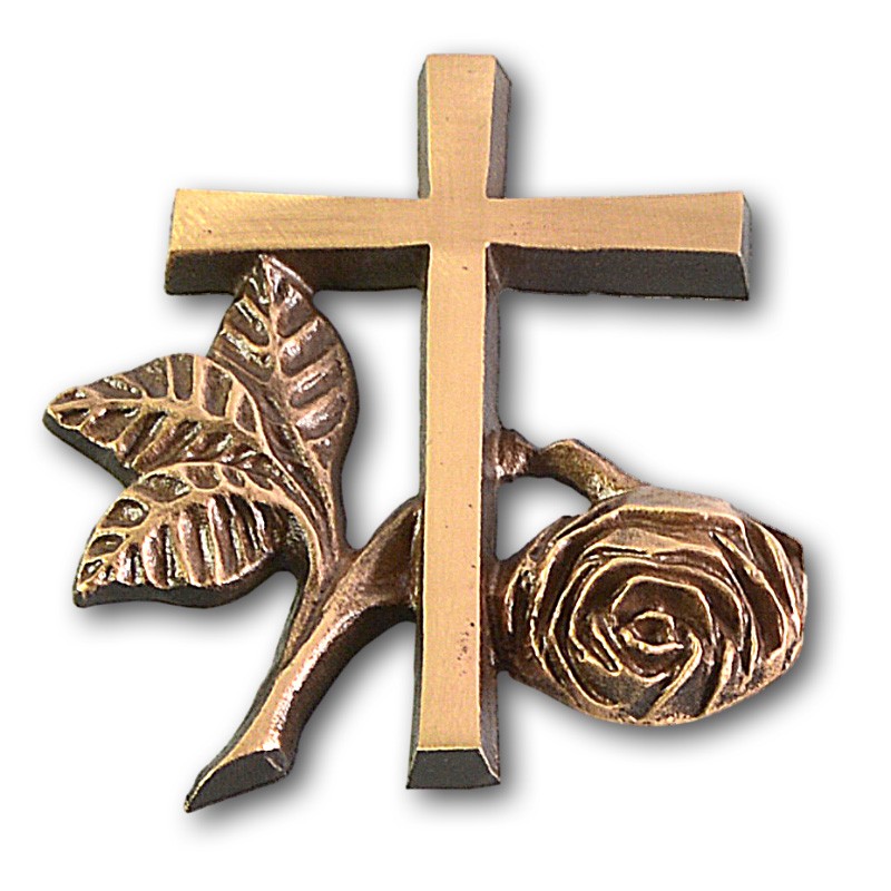 Metallornament Kreuz 1 (Bronze)