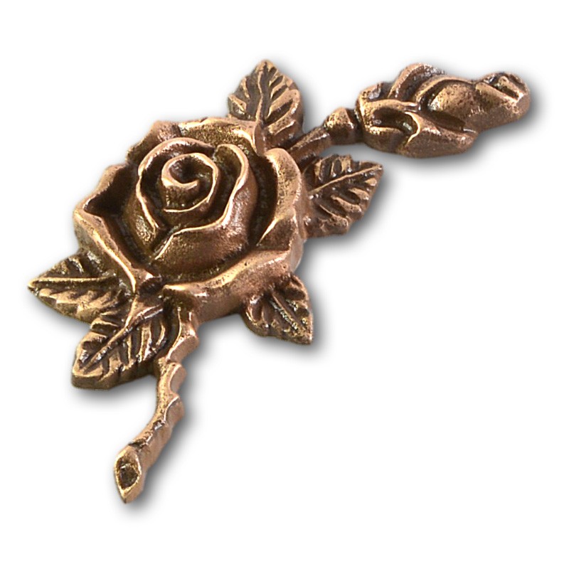 Metallornament Rose 1 (Bronze)