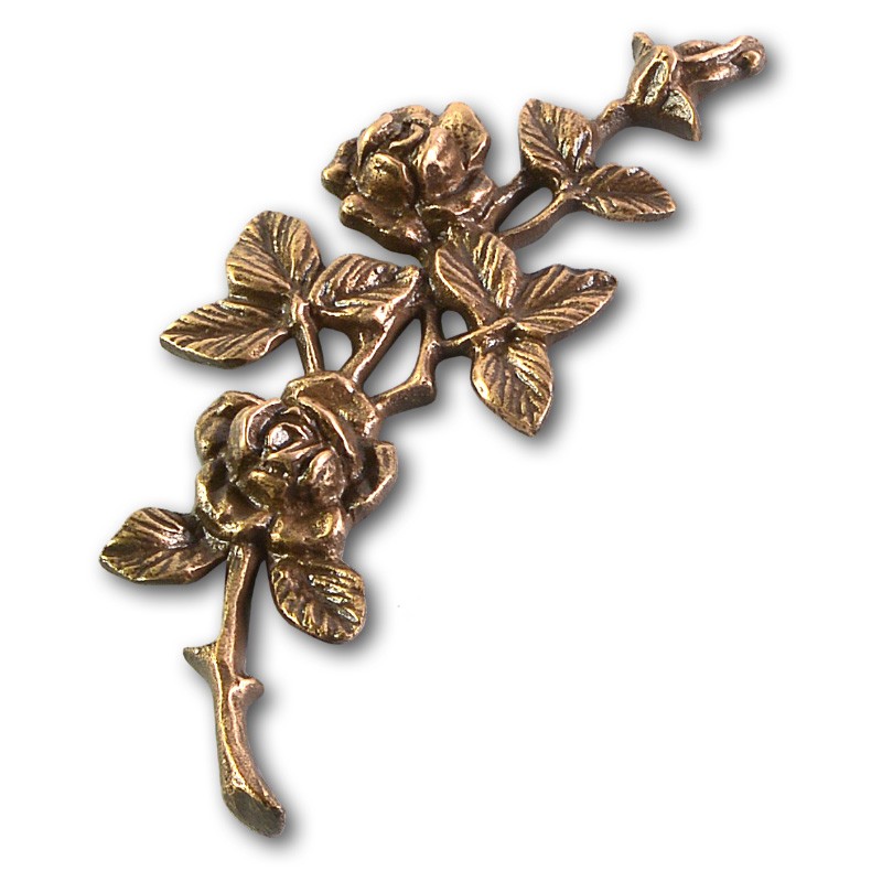 Metallornament Rose 5 (Bronze)