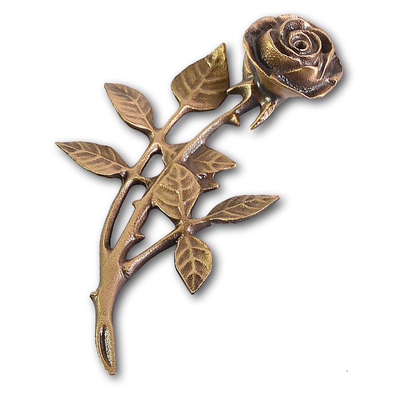 Metallornament Rose 6 (Bronze)