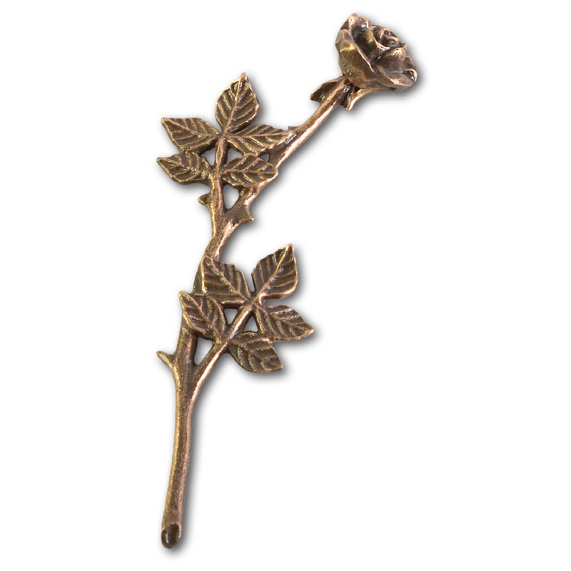 Metallornament Rose 9 (Bronze)