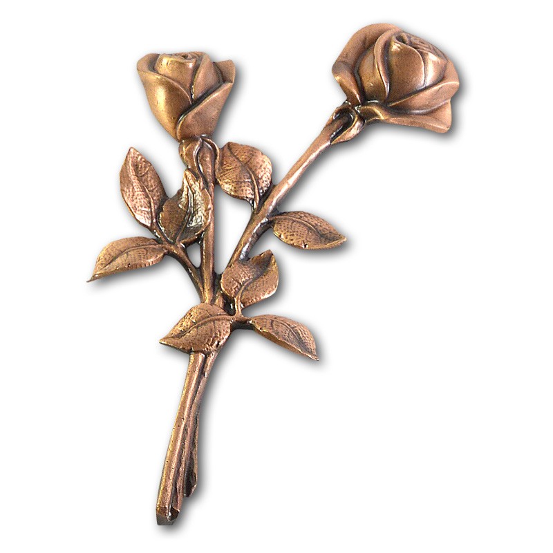 Metallornament Rose 10 (Bronze)