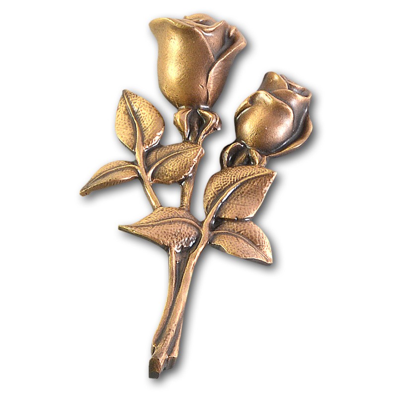 Metallornament Rose 11 (Bronze)