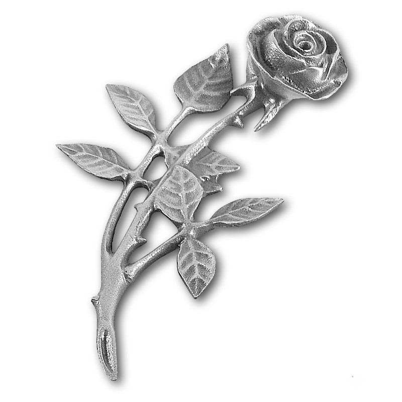 Metallornament Rose 6 (Alu)