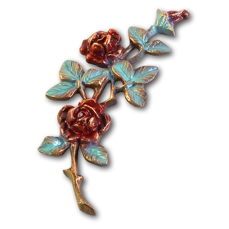 Metallornament Rose 3 (Color)